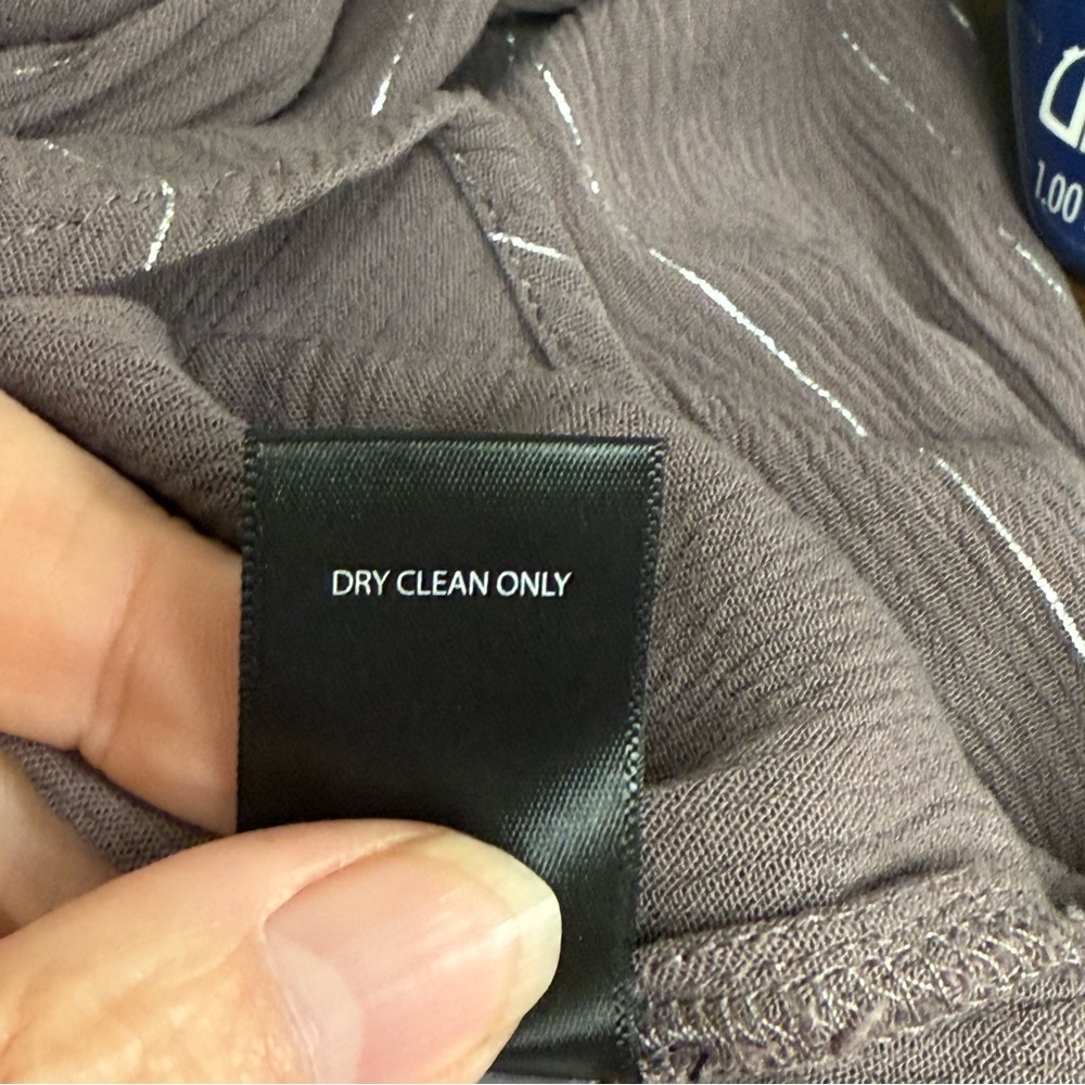 Torrid Plum Metallic Stripe Peasant Blouse 4X Boho Ruffle Neck Fall Top - Picture 7 of 8